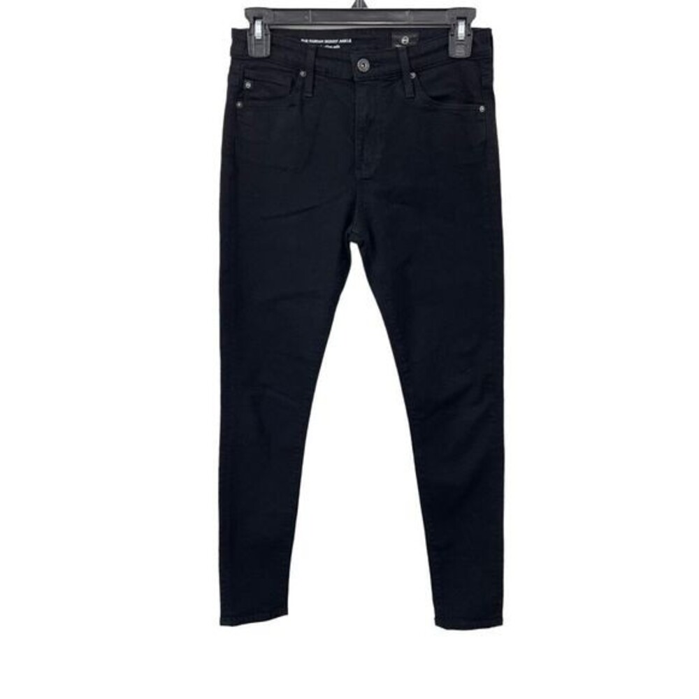 Ag‎ Adriano Goldschmied Womens Jeans Farrah Skinny Ankle Jeans Black Size 25